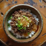 Hot Honey Ground Beef Bowl with Rice