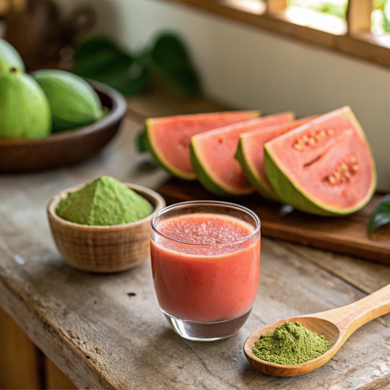 guava pulp extract and spirulina algae for diabetes