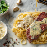 Steak Gorgonzola Alfredo – Amazing Copycat Recipe With 950+ Calories