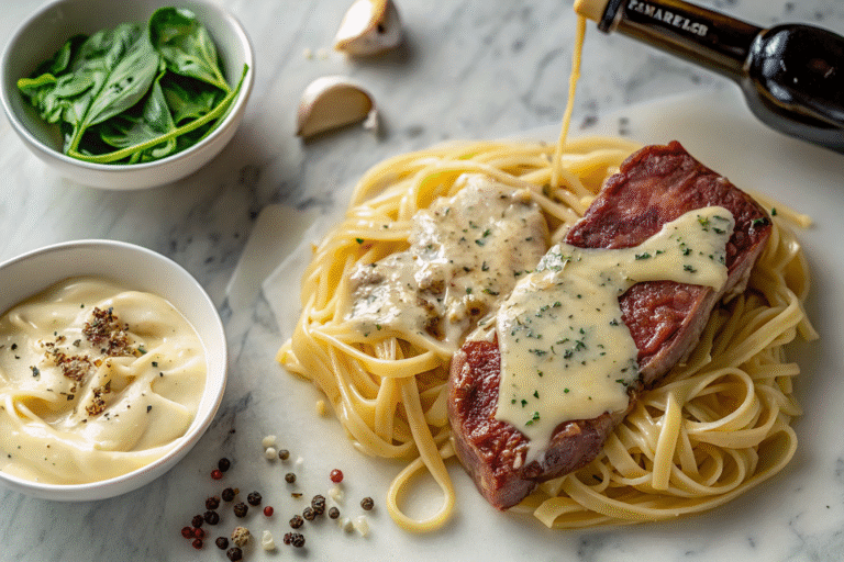 Steak Gorgonzola Alfredo – Amazing Copycat Recipe With 950+ Calories