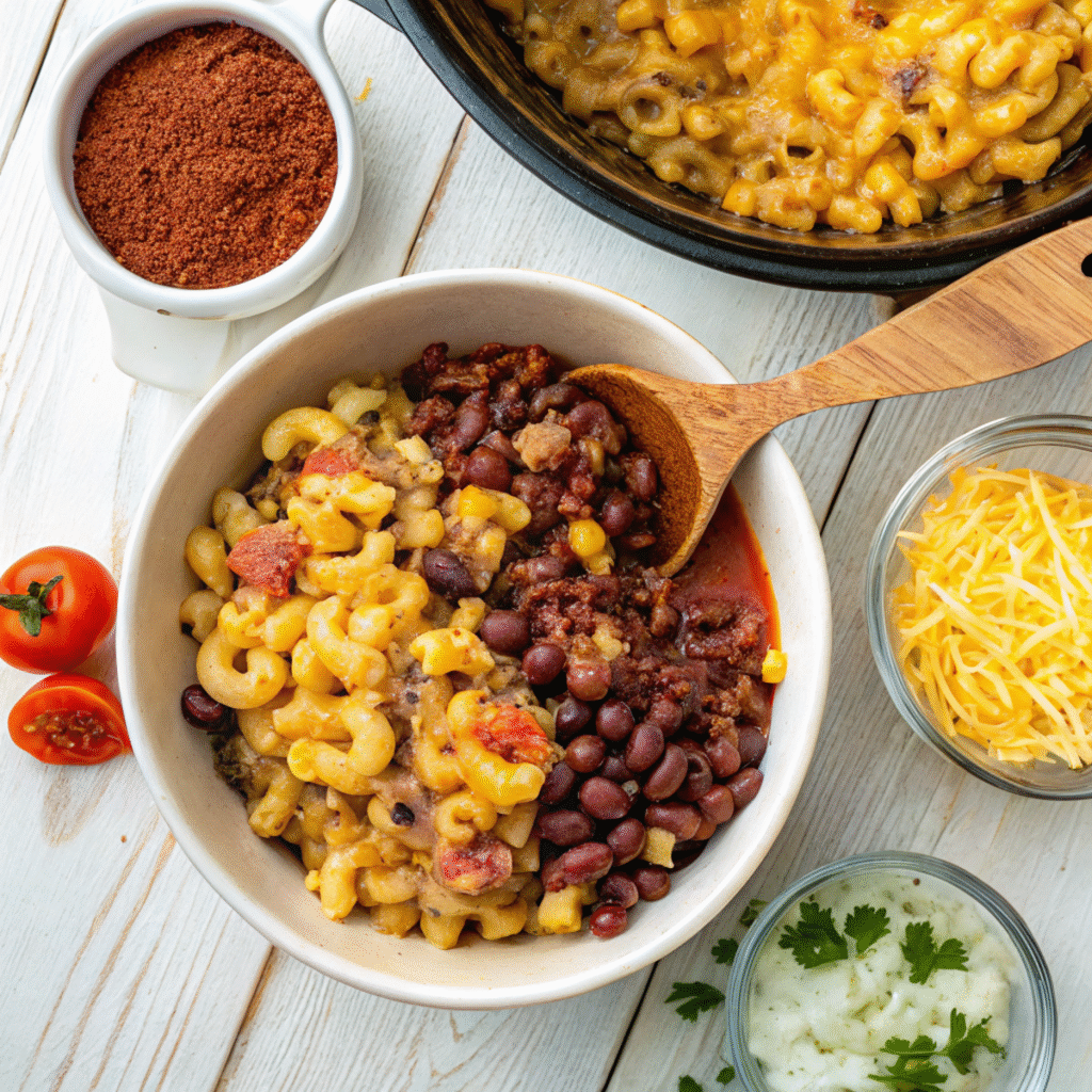 Chili Mac and Cheese Ingredients